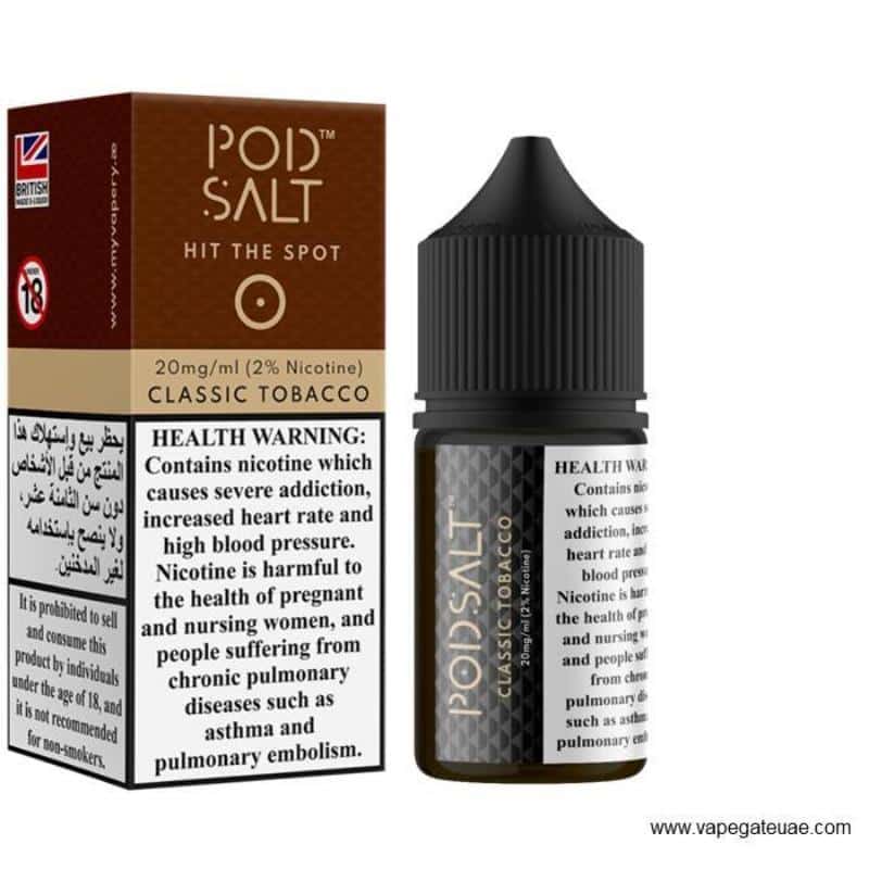Pod Salt Classic Tobacco 20mg SaltNic UAE