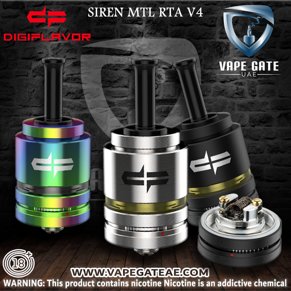 Digiflavor - Siren MTL RTA V4 Abudhabi Dubai KSA