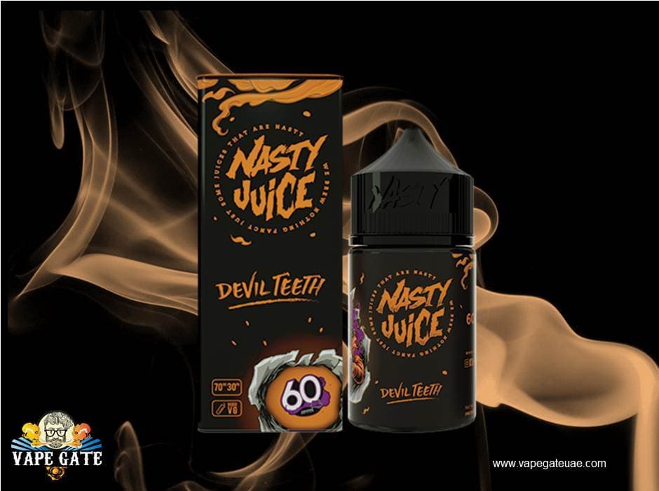Devil Teeth (Orange) - Nasty 60ml, FREE Delivery Across UAE 250+AED| Discounted Prices. Devil Teeth (Orange) - Nasty 60ml, FREE Delivery Across UAE 250+AED| Discounted Prices.