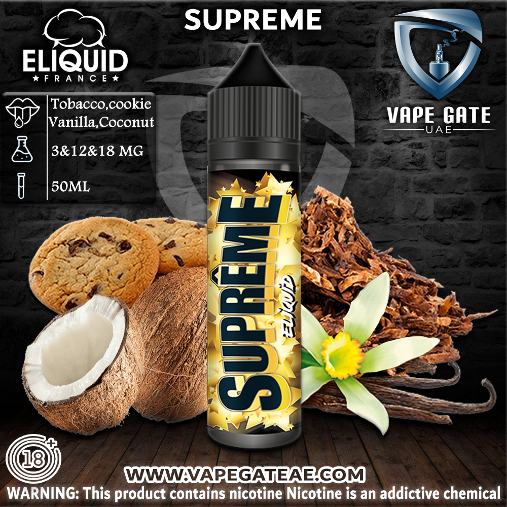 SUPREME - ELIQUID FRANCE 60ML | Abu Dhabi & Dubai UAE SUPREME - ELIQUID FRANCE 60ML | Abu Dhabi & Dubai UAE