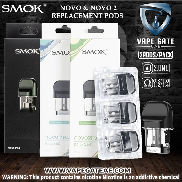 Smok Novo 2 Replacement pods Abu Dhabi UAE