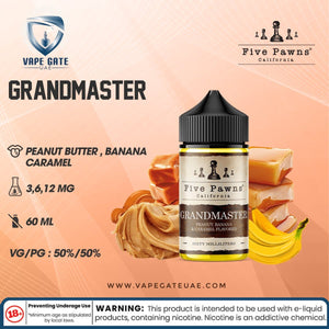 elfbar nachfüll pod läuft aus Grandmaster - 60ml E liquid by Five Pawns California | Abu Dhabi & Dubai