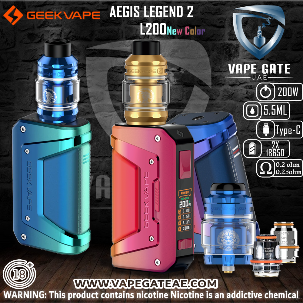 GEEKVAPE L200 AEGIS LEGEND 2 200W STARTER KIT | UAE & KSA | Best Vape Shop In UAE GEEKVAPE L200 AEGIS LEGEND 2 200W STARTER KIT | UAE & KSA | Best Vape Shop In UAE