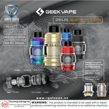 GEEK VAPE ZEUS SUB-OHM TANK - Coils & Tanks - UAE - KSA - Abu Dhabi - Dubai - RAK 1