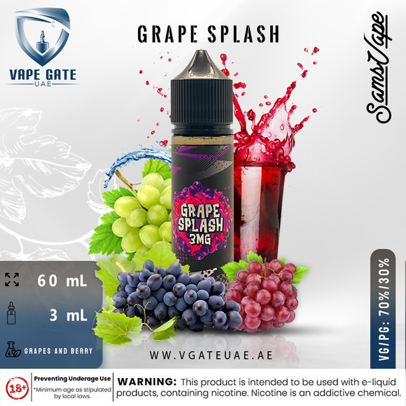 Grape Splash E Liquid by Sam Vapes Best Delivery Online in KSA 2025