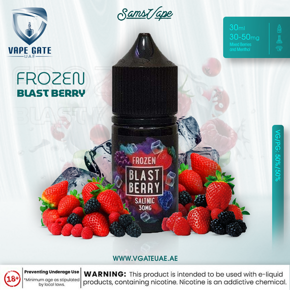 Sam Vapes Frozen Blast Berry 30ml Saltnic - Salt Nic - UAE - KSA - Abu Dhabi - Dubai - RAK 1