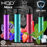 HQD Maxx 2500 Puffs Disposable Vape ABUDHABI DUBAI KSA