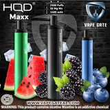 HQD Maxx 2500 Puffs Disposable Vape ABUDHABI DUBAI KSA