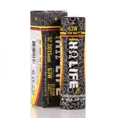 Hohm Tech Life 4 18650 3015mAh 22.1A Battery - Accessories - UAE - KSA - Abu Dhabi - Dubai - RAK 1