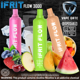 IFRIT FLOW 3000 Puffs Disposable Pod Device (50mg) ABU DHABI DABU DHABI DUBAI RAK SHARJAH KSA 