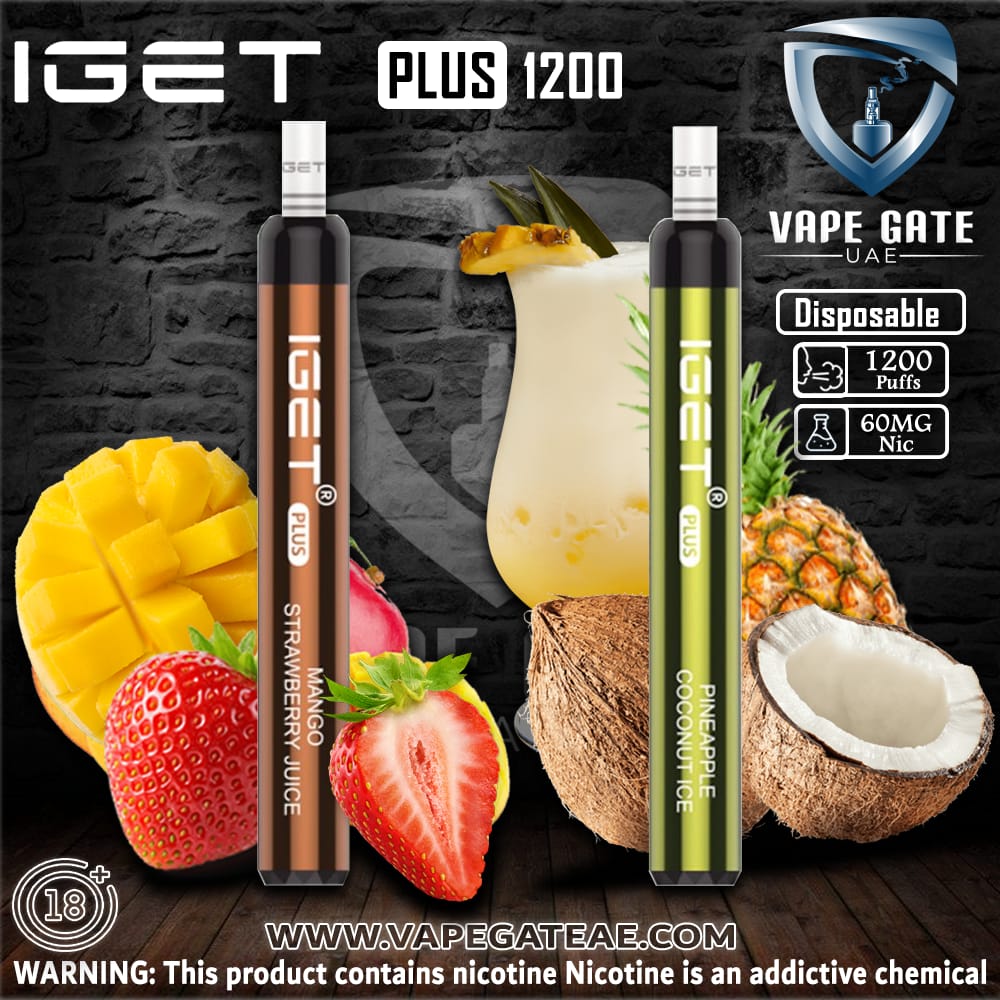IGET PLUS Disposable Pod Device (1200 PUFF) (60MG ) | Dubai & Abu Dhabi