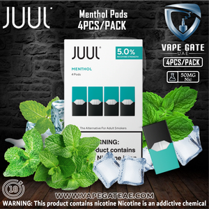 JUUL Menthol Pods - UAE - KSA - Abu Dhabi - Dubai - RAK 1