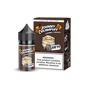 JOHNNY CREAMPUFF SALTS- CARAMEL TOBACCO 30ML SALTNIC Abudhabi Dubai KSA