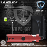 Innokin Kroma-A with Zenith Starter Kit 2000mAh Available to order Online from Vape Gate UAE with a unique Delivery service in UAE, Abu Dhabi, Dubai, Al Ain, Ras Al khaim Khaimah, Ajman, Sharjah, Ruwais