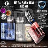 LOST VAPE URSA BABY 18W POD SYSTEM ABU DHABI DUBAI AL AIN RUWAIS SHARJAH KSA