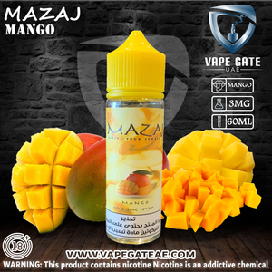 Mango - by Mazaj 60ml E Juice - 3 mg / 60 ml - E-LIQUIDS - UAE - KSA - Abu Dhabi - Dubai - RAK 1