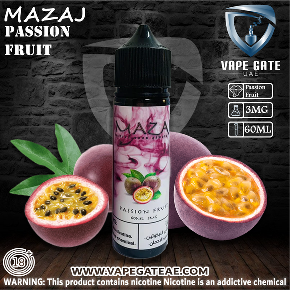 Passion Fruit - by Mazaj 60ml E Juice Abudhabi Fujairah Ruwais KSA UAE