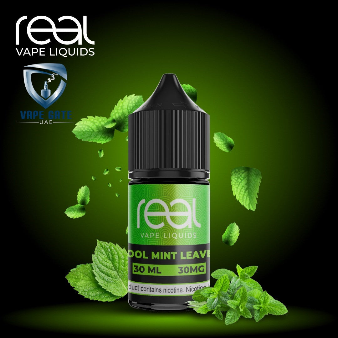 COOL MINT LEAVES - REAL VAPE SALTNIC 30ml |  FREE Delivery Across UAE  300+AED| Discounted Prices.