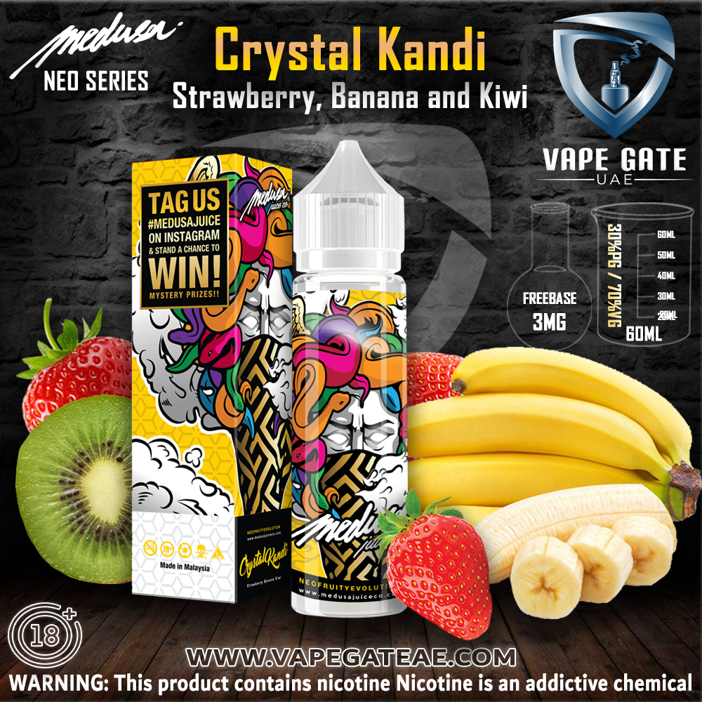 Crystal Kandi Neo Fruity Series - Medusa Juice Co. 60ml Crystal Kandi Neo Fruity Series - Medusa Juice Co. 60ml
