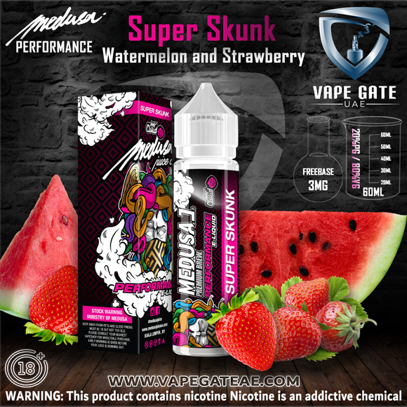 Super Skunk Performance Series - Medusa Juice Co. 60ml ABU DHABI DUBAI SHARJAH RAS AL KHAIMAH KSA