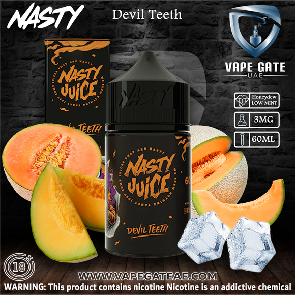 Devil Teeth (Orange) - Nasty 60ml, FREE Delivery Across UAE 250+AED| Discounted Prices. Devil Teeth (Orange) - Nasty 60ml, FREE Delivery Across UAE 250+AED| Discounted Prices.