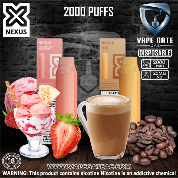 NEXUS Disposable Vape (20MG – 2000 PUFFS) Abudhabi Dubai KSA