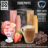 NEXUS Disposable Vape (20MG – 2000 PUFFS) Abudhabi Dubai KSA