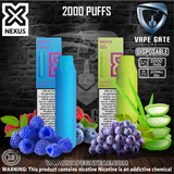 NEXUS Disposable Vape (20MG – 2000 PUFFS) Abudhabi Dubai KSA