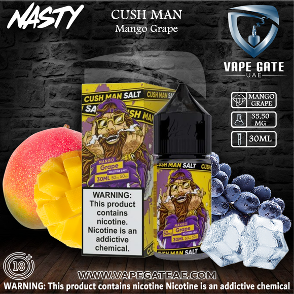 Cush Man Mango Grape - Nasty 30ml Abudhabi Dubai KSA