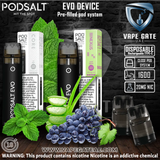 POD SALT EVO DEVICE 20MG 1600 PUFFS ABU DHABI DUBAI RUWAIS SHARJAH AL AIN KSA