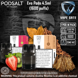 Pod Salt Evo Pods 4.5ml (1600 puffs) ABU DHABI DUBAI AL AIN FUJAIRAH KSA