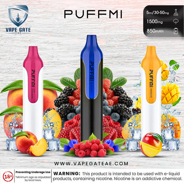 PUFFMI DISPOSABLE PEN (1500 PUFFS) | Dubai Same Day Delivery | Abu Dhabi PUFFMI DISPOSABLE PEN (1500 PUFFS) | Dubai Same Day Delivery | Abu Dhabi