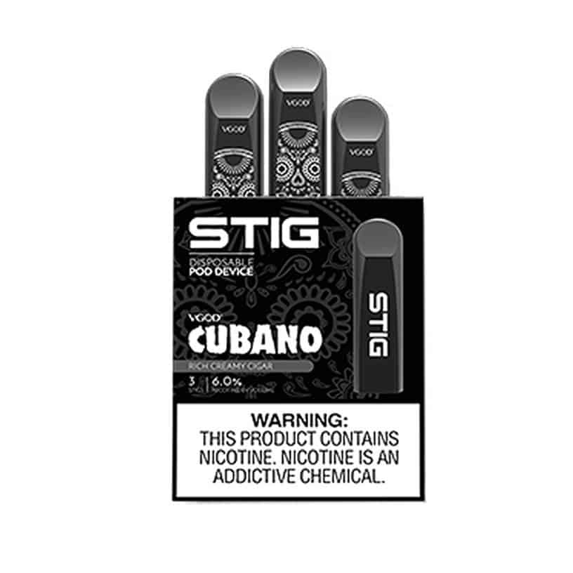 Buy VGOD STIG Cubano Disposable Pod Online | American Version