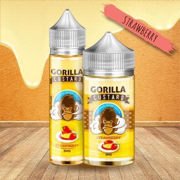 Gorilla Custard Strawberry E Liquid by E&B Flavor Abu Dhabi, Al Ain Sharjah UAE, Saudi Arabia KSA