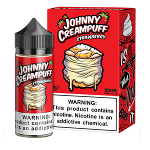 STRAWBERRY - JOHNNY CREAMPUFF 100ML ELIQUID Abudhabi KSA Dubai 