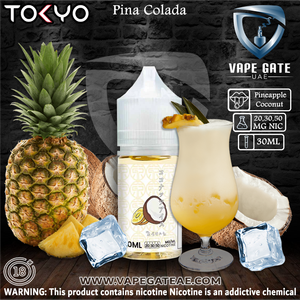 Tokyo Pina Colada Saltnic 30ml Abudhabi KSA Dubai UK Ruwais