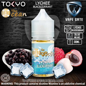 Tokyo The Ocean Lychee Blackcurrant Saltnic 30ml ABU DHABI DUBAI ALA IN KSA