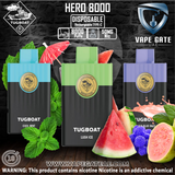 TUGBOAT - HERO Pod Kit Disposable Vape (8000 Puffs) ABU DHABI DUABI AL AIN RUWAIS SHARJAH KSA