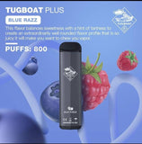 TUGBOAT VAPE DISPOSABLE PODS (800 Puffs) - Blue Razz - Pods - UAE - KSA - Abu Dhabi - Dubai - RAK 4