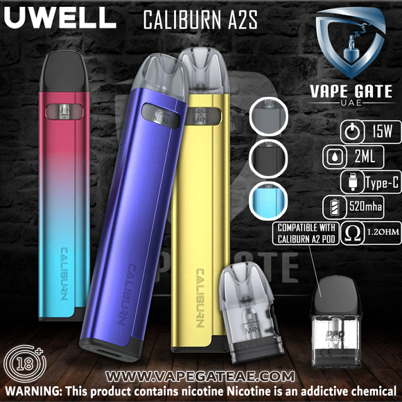 UWELL CALIBURN A2S POD SYSTEM ABU DHABI DUBAI AL AIN RUWAIS FUJAIRAH SHARJAH KSA