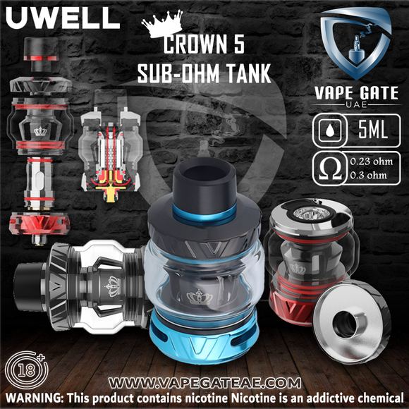 UWELL CROWN 5 SUB-OHM TANK Abudhabi Dubai KSA UK