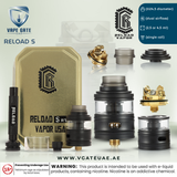 RELOAD SRTA - RELOAD VAPOR USA Abudhabi KSA Oman Jordan