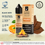 WHITE NOTE - Orange Tobacco 60ML Abudhabi DUBAI OMAN KSA