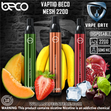 VAPTIO BECO MESH - DISPOSABLE VAPE DEVICE (2200 PUFFS) Abudhabi Dubai KSA