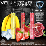 VEIIK MICKO π PIE DISPOSABLE VAPORIZER 600 PUFFS Dubai & Abu Dhabi UAE, Saudi Arabia & Riyadh