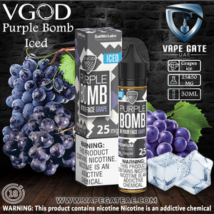 Purple Bomb Vape Juice VGOD Iced Purple Bomb Salt Nic here abu dhabi with discounted price Purple Bomb Vape Juice VGOD Iced Purple Bomb Salt Nic here abu dhabi with discounted price