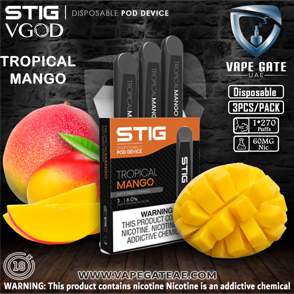 SMPO OLA 3000 Pods VGOD STIG Disposable Vape Pod Device (3PC's) - 1PK- The  Smoke Plug Vape Price