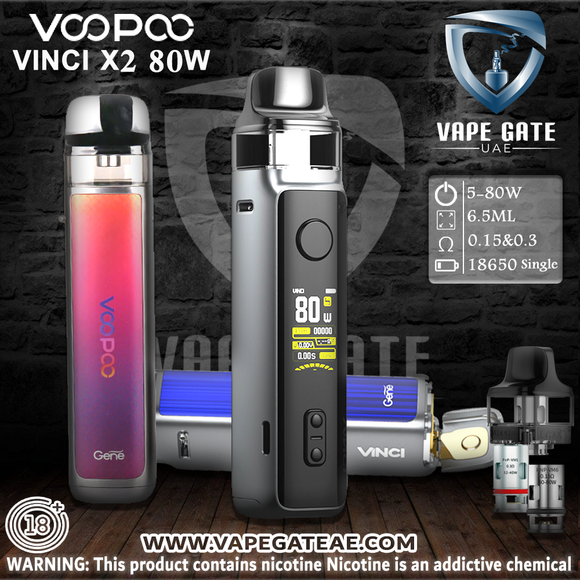 VOOPOO VINCI X 2 Pod Kit 6.5ml | Abu Dhabi & Dubai UAE | Vape Riyadh VOOPOO VINCI X 2 Pod Kit 6.5ml | Abu Dhabi & Dubai UAE | Vape Riyadh