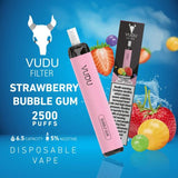 VUDU FILTER DISPOSABLE 2500 PUFFS (50MG) ABUDHABI DUBAI KSA