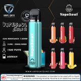 Vapesoul Disposable 1500 Puffs Vape Best Vape Dubai 2025